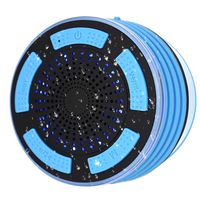 Shower Speaker, IPX7 Certified Waterproof Wireless 4.0 Shower Radio with HD Sound super Bass, FM Radio, and Colorful LED Effect, which is best for Shower, Kitchen, Pool, Bathroom and Outdoors