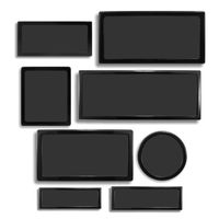 DEMCiflex Dust Filter Kit for Corsair Air 540 (8 Filters), Black Frame/Black Mesh