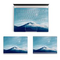 MasiBloom 3 in 1 Body Protective Sticker Decal Full Ultra Thin Laptop Cover Skin for 13.5" 13 inch Microsoft Surface Book 2015 Released (for 13.5" Surface Book (2015 Released), Decal- Mountain)