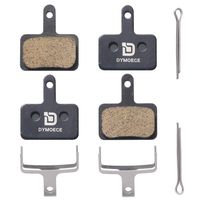 Dymoece 2 Pairs Bicycle Resin Organic Disc Brake Pads for Shimano Deore Tektro TRP