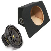 Compatible with 1990-2005 Mazda Miata MX-5 Single 10" Kicker Comp C10 300 Watt Subwoofer Enclosure Loaded Sub Box