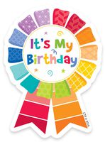 Creative Teaching Press Painted Palette Happy Birthday Badge (1066)