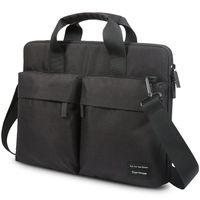 14.4 15.4 Laptop Case Bag Sleeve with ANTI-RFID Shoulder Message Handbag Black