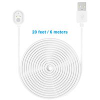 BECEMURU 20ft/6m Magnetic Charging Cable Compatible with Arlo Ultra Only,Indoor Outdoor Weatherproof Power Cable Continue to Charge Your Arlo Ultra Camera (1 Pack)