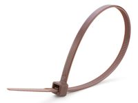 8 Inch Brown Standard Nylon Cable Tie 100pk