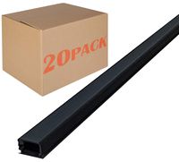 Electriduct Medium Latching Cable Raceway (500 Series) - 6 Feet - Black | 20 Sticks (120 Feet Total) (120 Total feet)