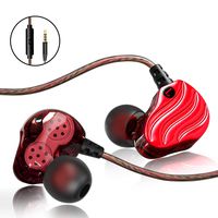 IEM Earbuds,Cute Earbuds for Girls,SXGINBT Cool Earbuds with Mic,Wired Gummy Earbuds for PSP 5S 6S S7 S8 S9 S10 Earphones,Quad Driver Foam Run Earbuds(Red)