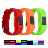 Dunfire Colorful Accessory Wristbands for Garmin Vivofit 3 and Vivofit JR - 3pcs Pack - Large Size