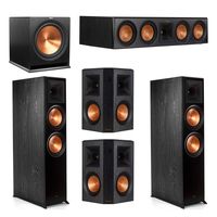 Klipsch 5.1 System with 2 RP-8000F Floorstanding Speakers, 1 Klipsch RP-504C Center Speaker, 2 Klipsch RP-502S Surround Speakers, 1 Klipsch R-115SW Subwoofer