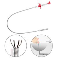 Drain Snake Hair Drain Clog Remover, Flexible Grabber Pickup Tool with Retractable Claw for Bathroom Toilet Kitchen (24 inch)