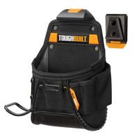 ToughBuilt - Project Pouch/Hammer Loop - Heavy-duty Construction, Custom Tape Measure Clip, 6 Pockets and Loops, Extreme-duty hammer loop (Patented ClipTech Hub & Belts) (TB-CT-24)
