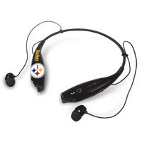 Mizco Sports Licensed Wireless Bluetooth Neckless Earbuds for NFL Pittsburgh Steelers