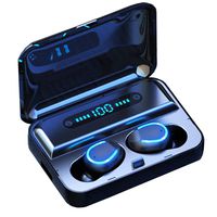 Leadway WX02 TWS Bluetooth Earbuds True Wireless Earbuds Wireless Earphones with Battery Case Stereo Sound Wireless Headphones (3-Black)