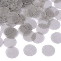 Aonaoker 150 Pieces Stainless Steel Screens Filters Pipe Screens Smoking Pipe Bowl Screens with Storage Box 20 mm
