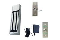 One Door Magnetic Lock Kit 1200Lbs Hold Force With Key Switch & Exit Button