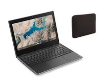 Lenovo 11.6" HD TN 250nits Anti-Glare Chromebook W/ Black-Sleeve | Mediatek MT8173C Processor | 4GB RAM | 16GB eMMC | Card Reader | Chrome OS | Black
