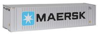 Walthers SceneMaster HO Scale Model of  Maersk 40' Hi Cube Corrugated Container w/Flat Roof