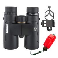 Celestron 8x42 Nature DX ED Binoculars with Smartphone Adapter Bundle (3 Items)