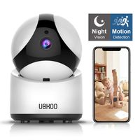 Wireless Security Camera, Home Security Surveillance WiFi Camera with Motion Detection, Pan/Tilt, Night Vision and Two Way Audio, Baby/Pet Monitor and Nanny Cam