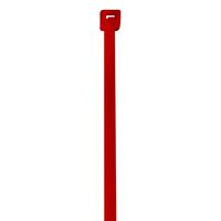 BOX USA BCT422B Colored Cable Ties, 18#, 4", Red (Pack of 1000)