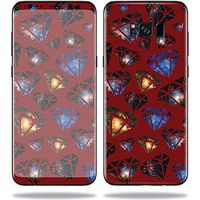 MightySkins Skin Compatible with Samsung S8 Plus - Diamond Galaxy | Protective, Durable, and Unique Vinyl Decal wrap Cover | Easy to Apply, Remove, and Change Styles | Made in The USA