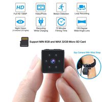 Mini Spy Hidden Camera, Sooreally Wireless Cop Camera 1080P Portable Small Magnetic Covert Security Nanny Cam with Night Vision Motion Activated for Gift, Home, Car, Office, Sports, Indoor and Outdoor