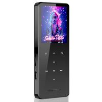 16GB Mp3 Player with Bluetooth,EVIDA Portable Lossless Music Player for Running Walking with Speaker Voice recorder, Long Battery Life Metal Shell Touch Button