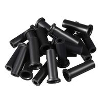 uxcell 20pcs 10-6mm PVC Strain Relief Cord Boot Protector 39mm for Power Tool Black
