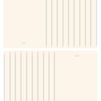DALIX PVC Vertical Blind Replacement Slats Curved Smooth Ivory 82.5 x 3.5 (20-Pack)