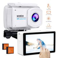 WiMiUS Action Camera 4K 16MP WiFi Underwater 30M 170°Wide-Angle Lens with Remote Control IP68 Waterproof Case