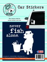 ENJOY IT LLC 19014CS Never Fish Alone Car Sticker