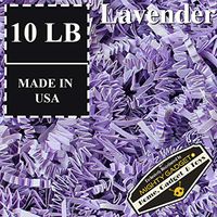 Mighty Gadget Brand 10 LB Value Pack Crinkle Cut Paper Shred Filler for Packing and Filling Gift Baskets, Gift Boxes Natural Craft Bedding in Lavender (10 LB)