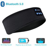 Sleep Headphones Bluetooth Headband,Upgrage Soft Sleeping Wireless Music Sport Headbands, Long Time Play Sleeping Headsets with Built in Speakers Perfect for Workout, Running, Yoga (Black)