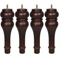 AORYVIC Wood Sofa Legs Turned Furniture Legs Pack of 4 (10 inch)