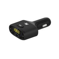 Just Wireless FM Transmitter & Dual Port Car Charger - Black