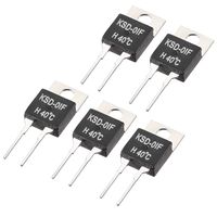 uxcell Normally Open Temperature Switch, KSD-01F Thermal Switch Thermostat Temperature Controller 40℃ N.O 5pcs
