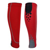 Colorido 1 Pc Unisex Sport Elastic Compression Anti-slip Calf Leg Brace Support Sleeve size XL (Red)