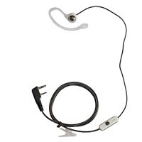 GoodQbuy® G Shape Earpiece Headset Mic for Kenwood Baofeng BF-UV5R 888S Puxing Quansheng Weierwei Wouxun HYT TYT Radio (Black)