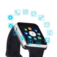 Junwei Smart Watch Color Touch Screen Bluetooth Smart Watch Sports Smart Watch TF/SIM Card Slot Smart Watch Multi Function Smart Watch Compatible with Samsung Android iPhone iOS Kids Women Men