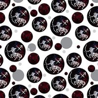 GRAPHICS & MORE Sagittarius Archer Zodiac Sign Horoscope in Space Premium Gift Wrap Wrapping Paper Roll