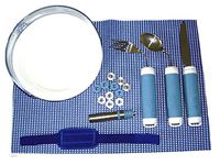 Daffo Green DD-001 Weight Eating aids for Adjustable Straps Weighted Handle Utensil Set of Bendable Fork, Knife, Spoon with Plate & Food Guard for Parkinson, Elderly, Disabled,Seniors