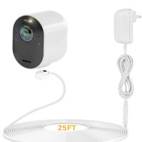 Power Adapter for Arlo Ultra & Arlo Pro 3 with 25ft/7.6m Weatherproof Outdoor Magnetic Charging Cable Continuously Charging Your Arlo Camera (White)