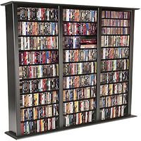  Venture Horizon Media Storage Tower-Tall Triple Black