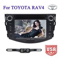 FoIIoE Double Din Radio Car Stereo with Navigation for Toyota RAV4 2006-2011 Bluetooth Head Unit 7 inch indash DVD Touch Screen GPS SD USB Remote Steering Wheel Control iPod TV