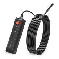 DEPSTECH Wireless Endoscope, 5.0MP Ultra-Thin HD Borescope, Zoomable Snake Inspection Camera with 3350mAh Battery, Working with Android & iOS Smart Phone & Tablet-16.5Ft