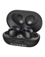 Wireless Earbuds, BlitzWolf Deep Bass Bluetooth 5.0 Mini Earbuds, True Wireless Stereo Sound Bluetooth Headphone with Portable Charging Case and Built-in Microphone, One-Step Pairing, IPX6 Waterproof