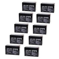 Universal Power Group 12V 8Ah UPS Backup Battery replaces 7ah CSB GP1270F2, GP 1270 F2-10 Pack