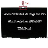 New Replacement 14" WQHD (2560x1440) LCD Screen IPS LED Display + Touch Digitizer + Touch Control Board + Bezel Frame Assembly for Lenovo Thinkpad FRU: 01YT246 01YT247 01AY927 01AY926