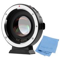 VILTROX EF-M2 Focal Reducer Booster Adapter Auto-Focus 0.71x for Canon EOS EF Lens to Micro Four Thirds (MTF, M4/3) Camera GH4 GH5 GF6 GF1 GX1 GX7 E-M5 E-M10 E-PL5,with USB Update Port