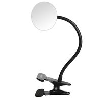 Clip On Convex Security Mirror,verygoo Convex Mirror 360 Degree Adjustable Wide Angle Computer Rearview Mirror for Personal Safety,Dressing Room,Security Cabinet Desk Rearview Monitor(3.35"Round)